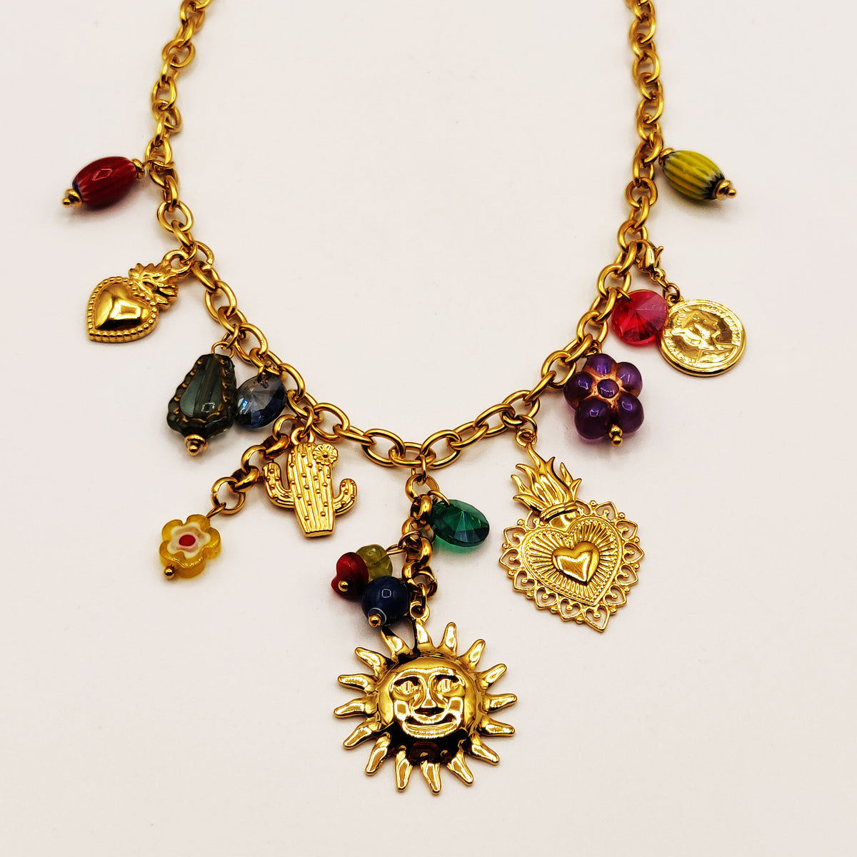 Collier Multi Bibelots Colorés Soleil Luxe