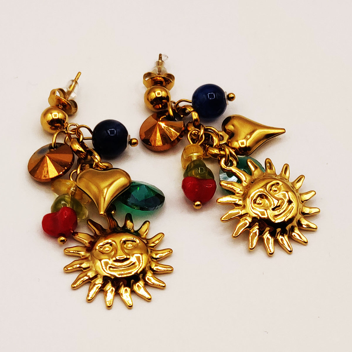 Boucles d'oreilles Multi Bibelots Colorés Soleil Luxe