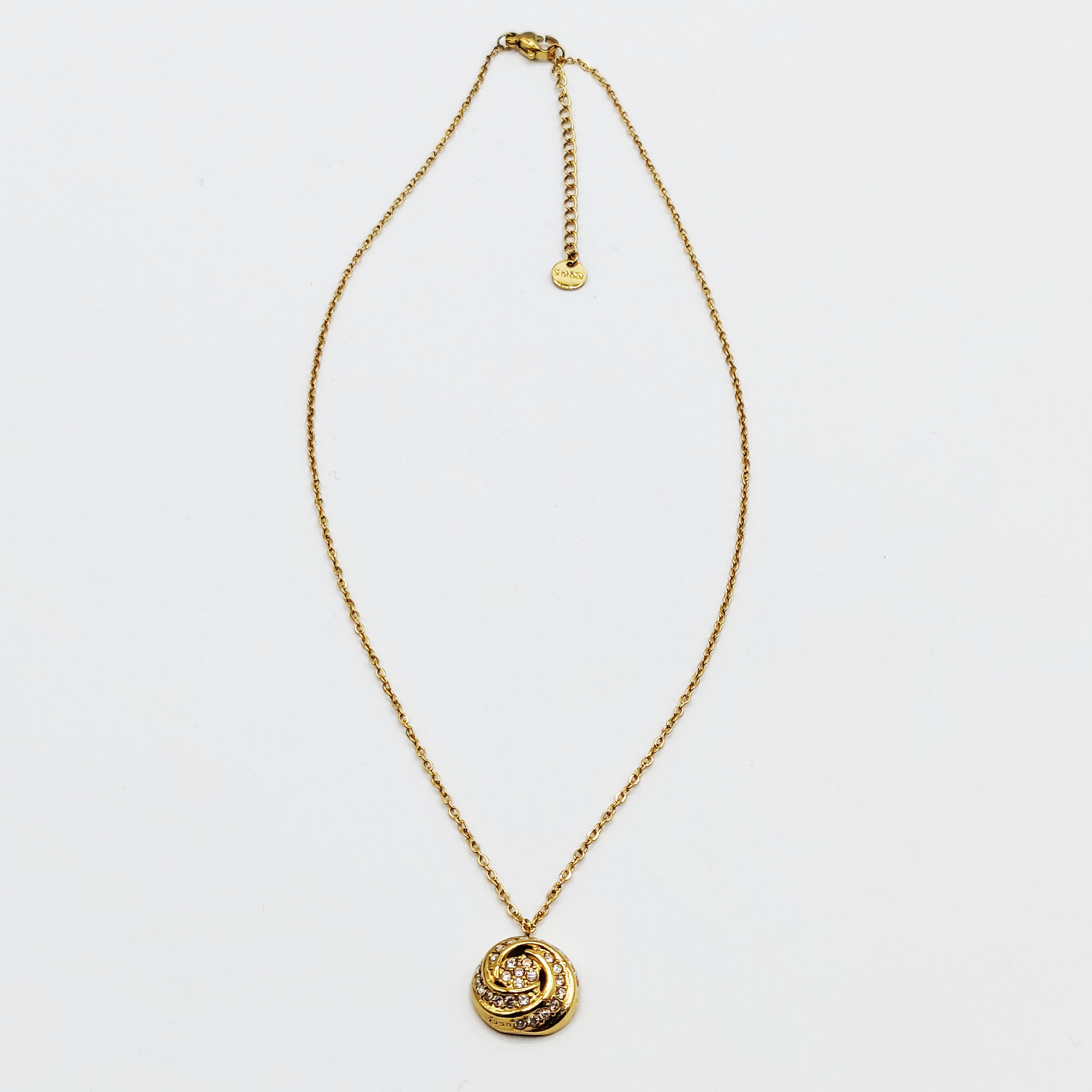 Collier Fleur Tourbillon Cristaux
