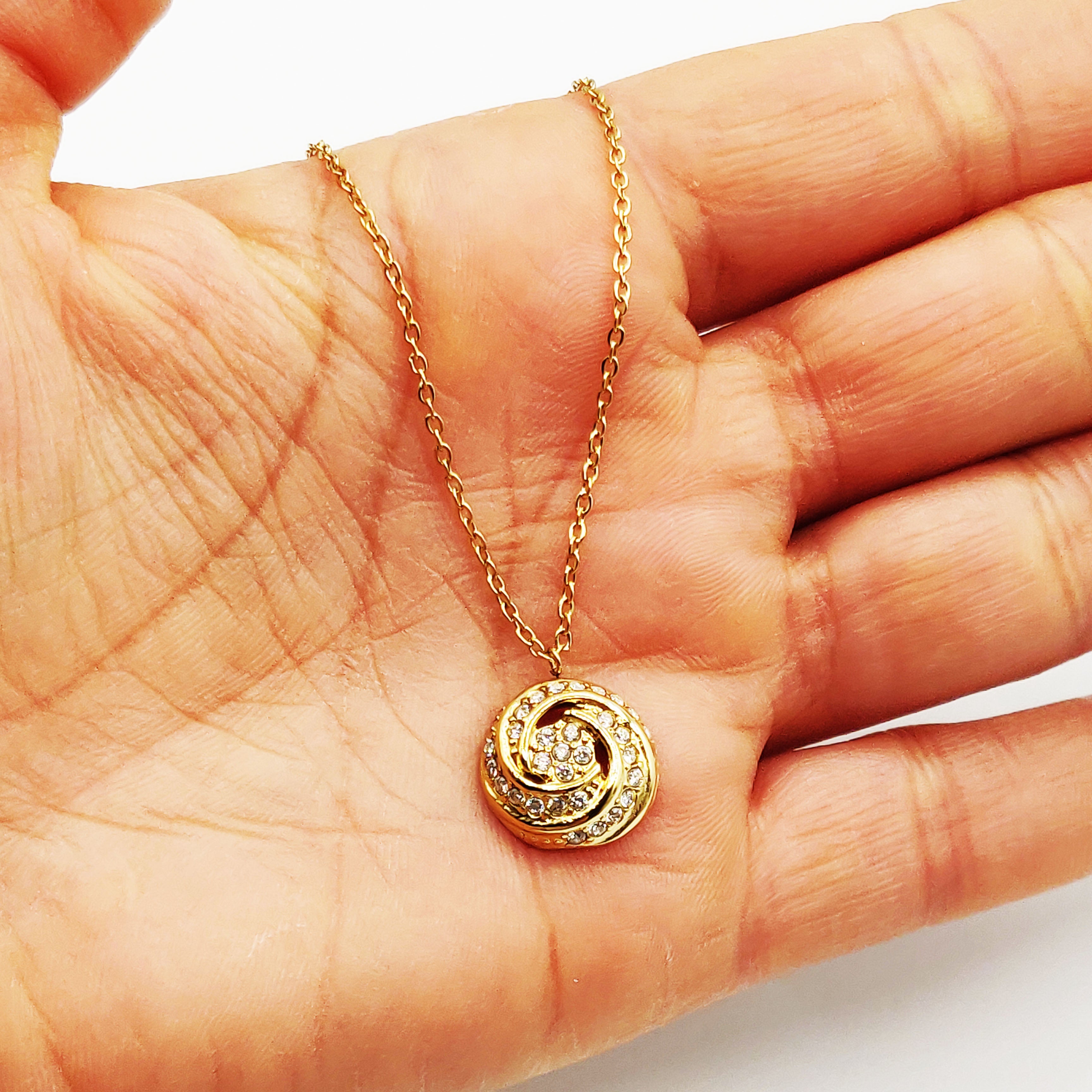 Collier Fleur Tourbillon Cristaux