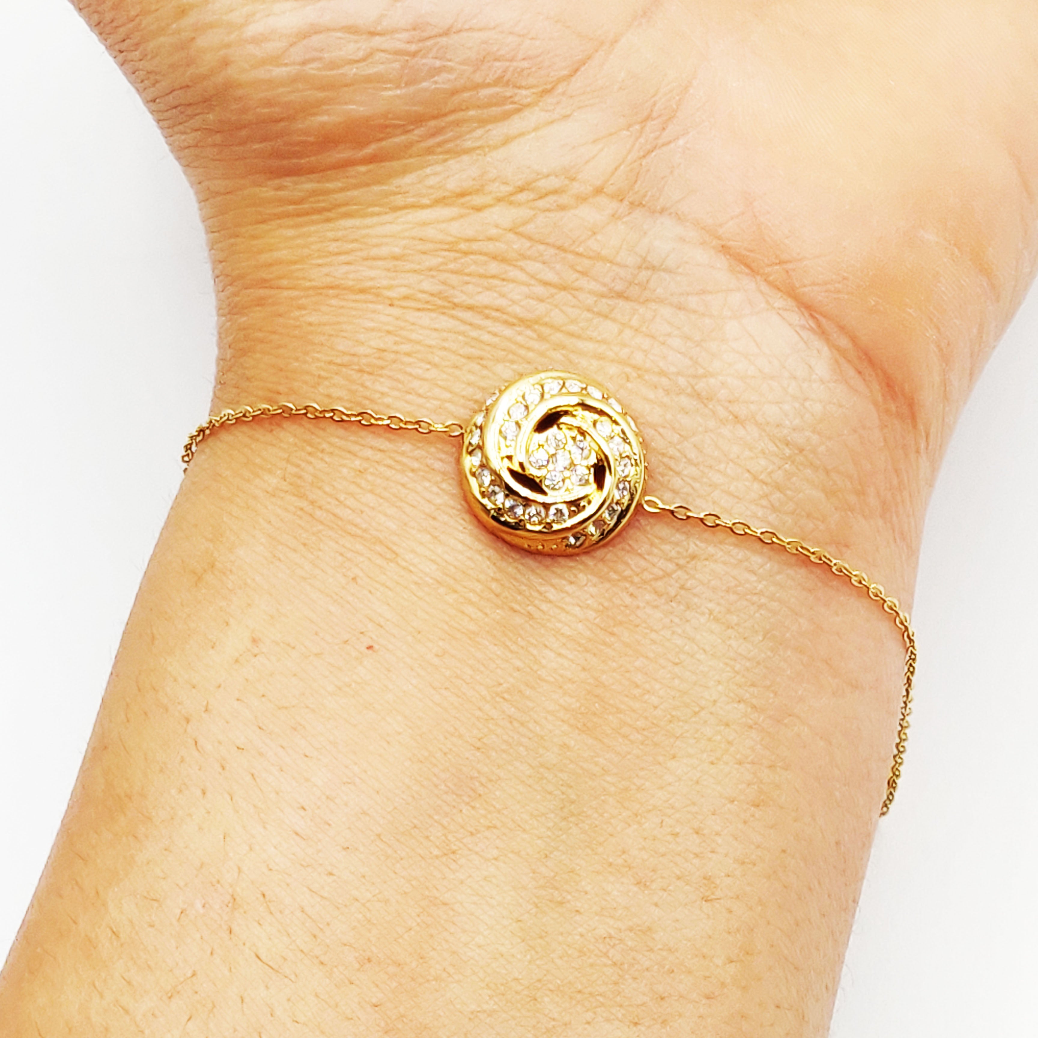 Bracelet Fleur Tourbillon Cristaux