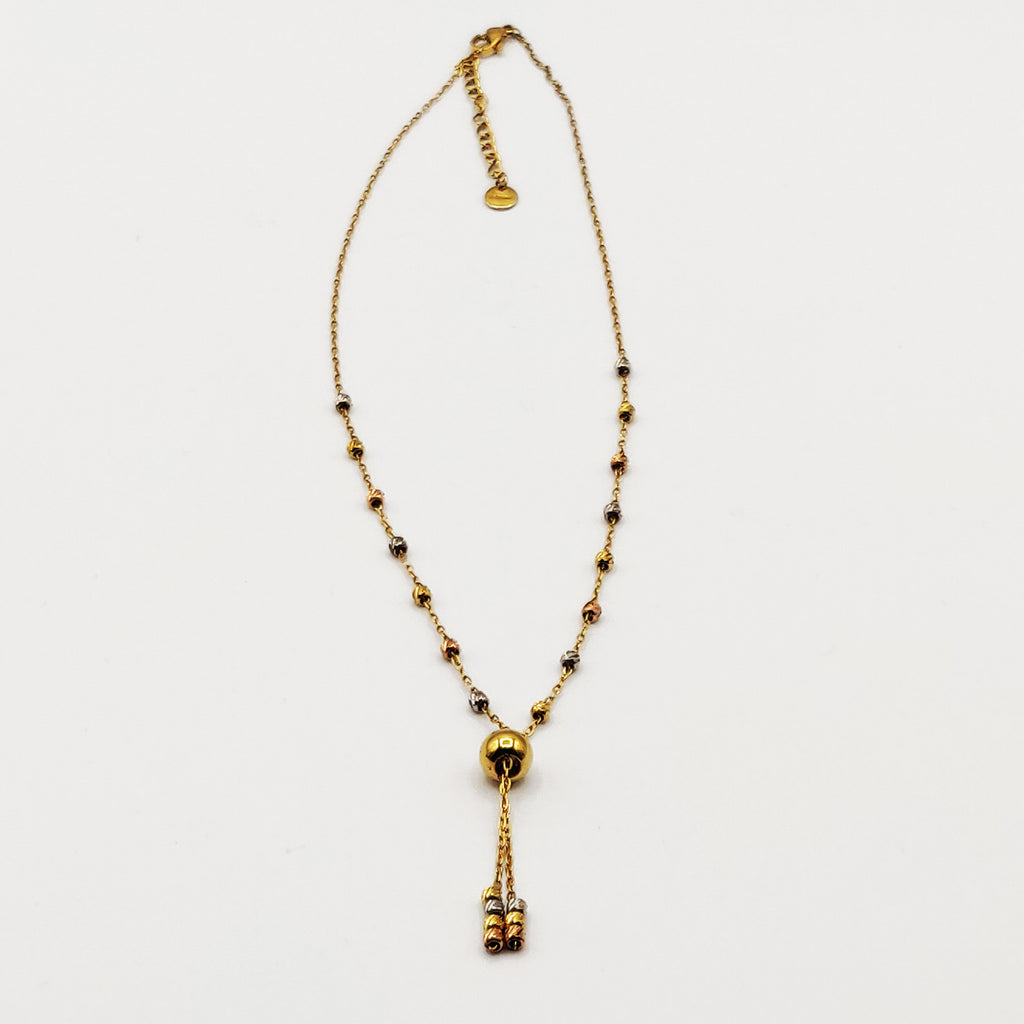 Collier Multi Boules Tricolores Luxe