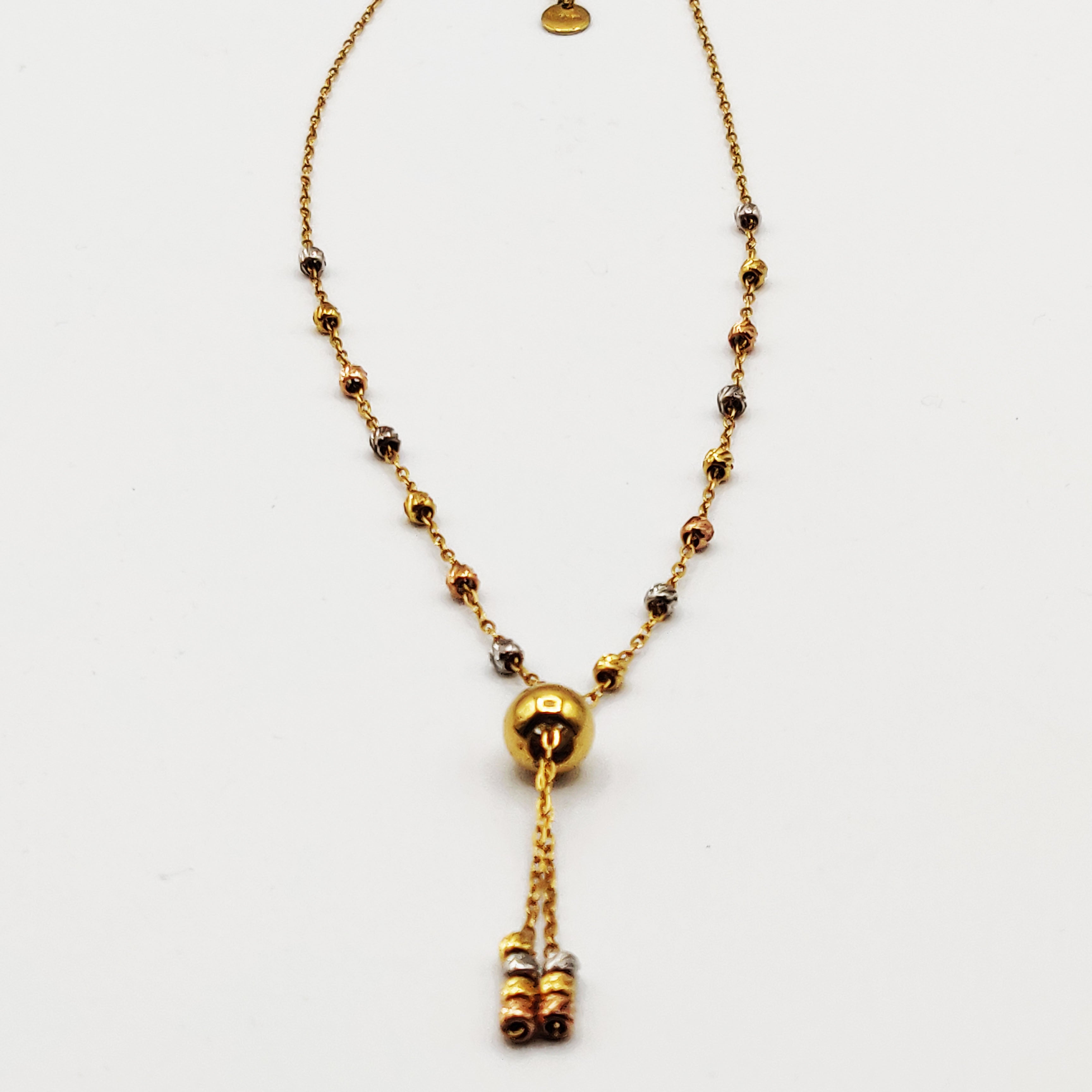 Collier Multi Boules Tricolores Luxe