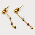 Boucles d'oreilles Multi Boules Tricolores Luxe