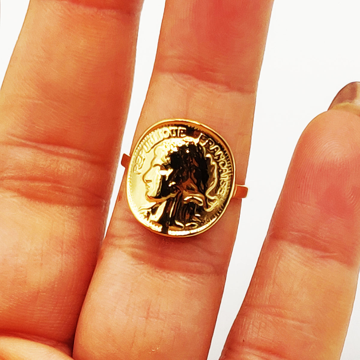 Bague Louise Franc Arrondie Fine Luxe
