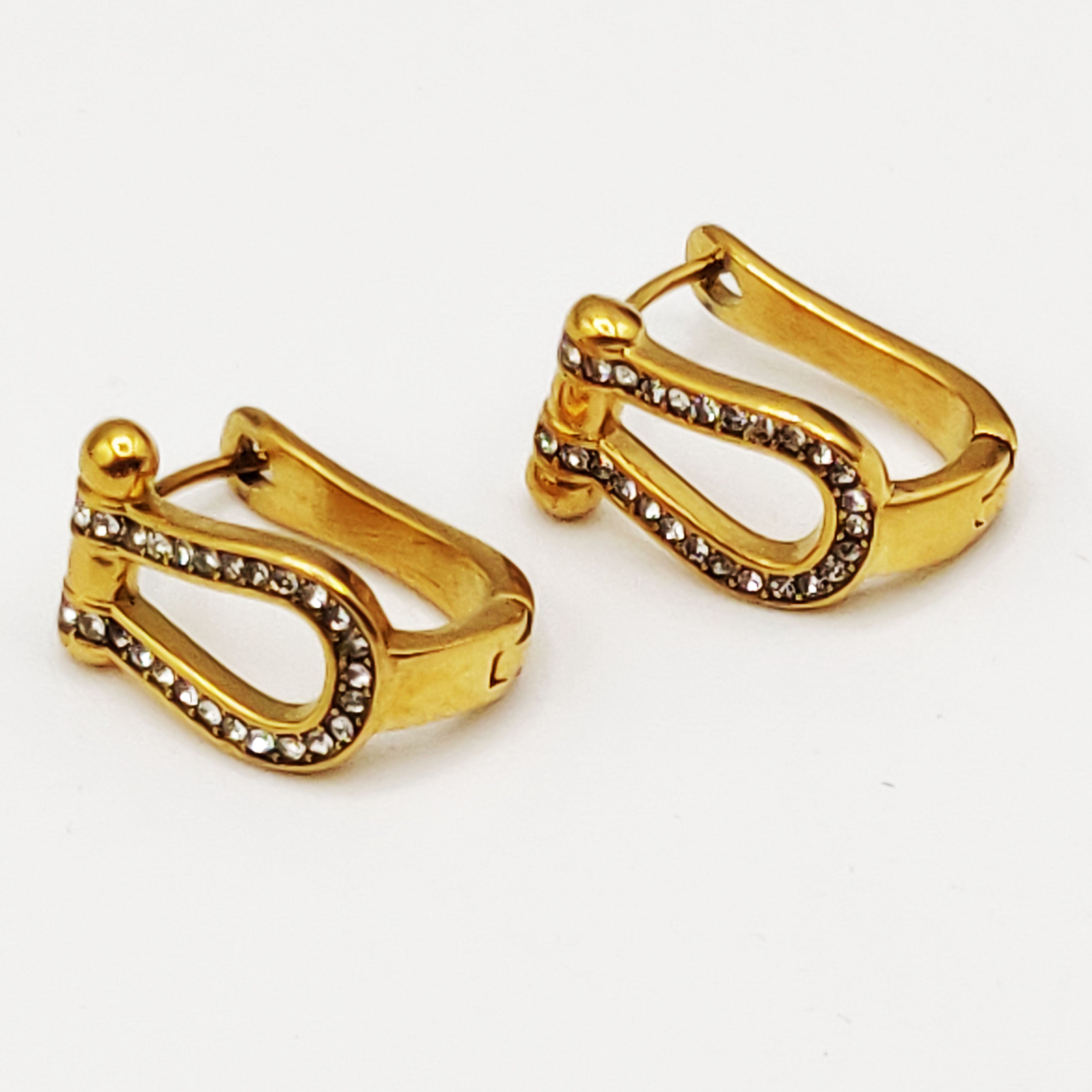 Boucles d'oreilles Strength Cristaux Luxe