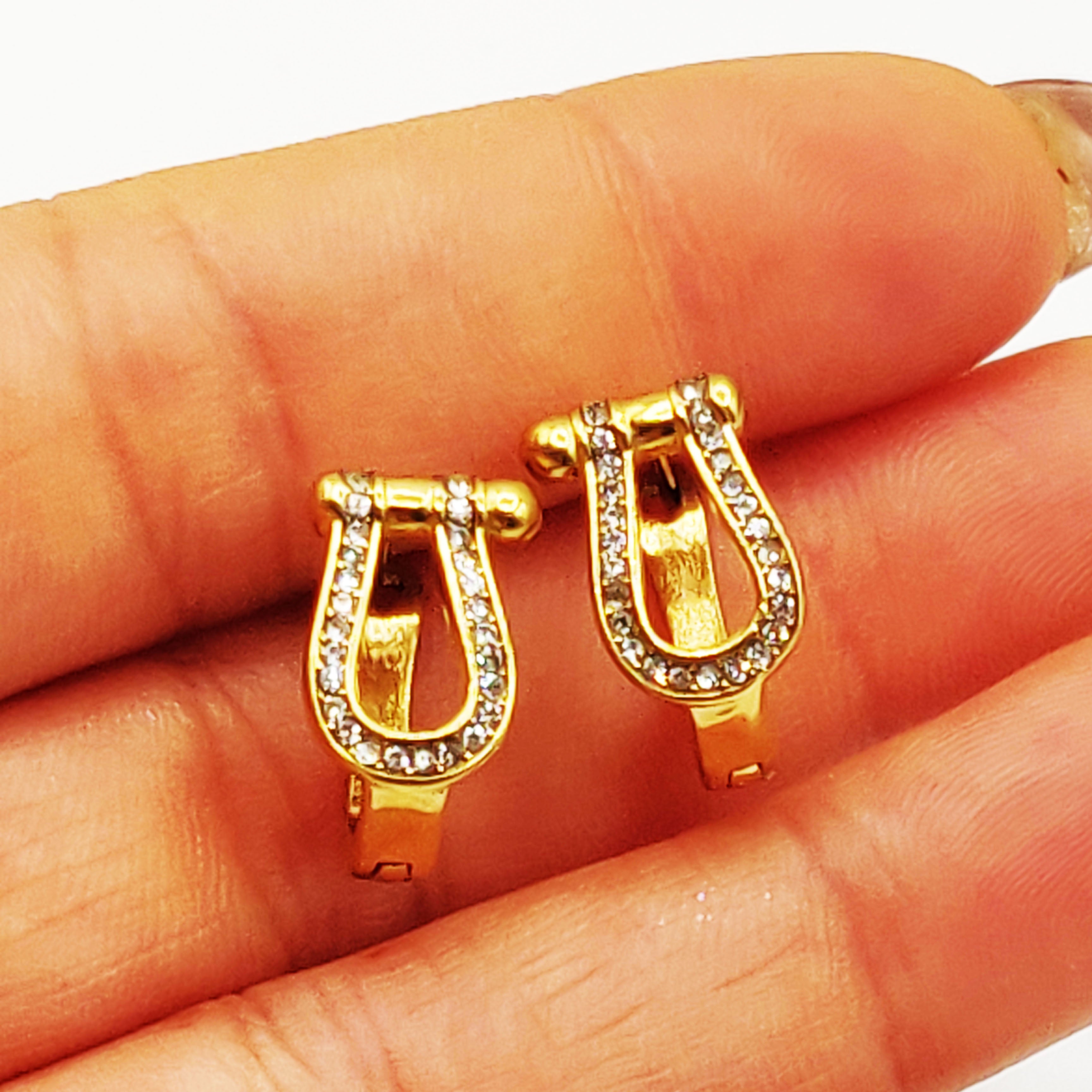 Boucles d'oreilles Strength Cristaux Luxe