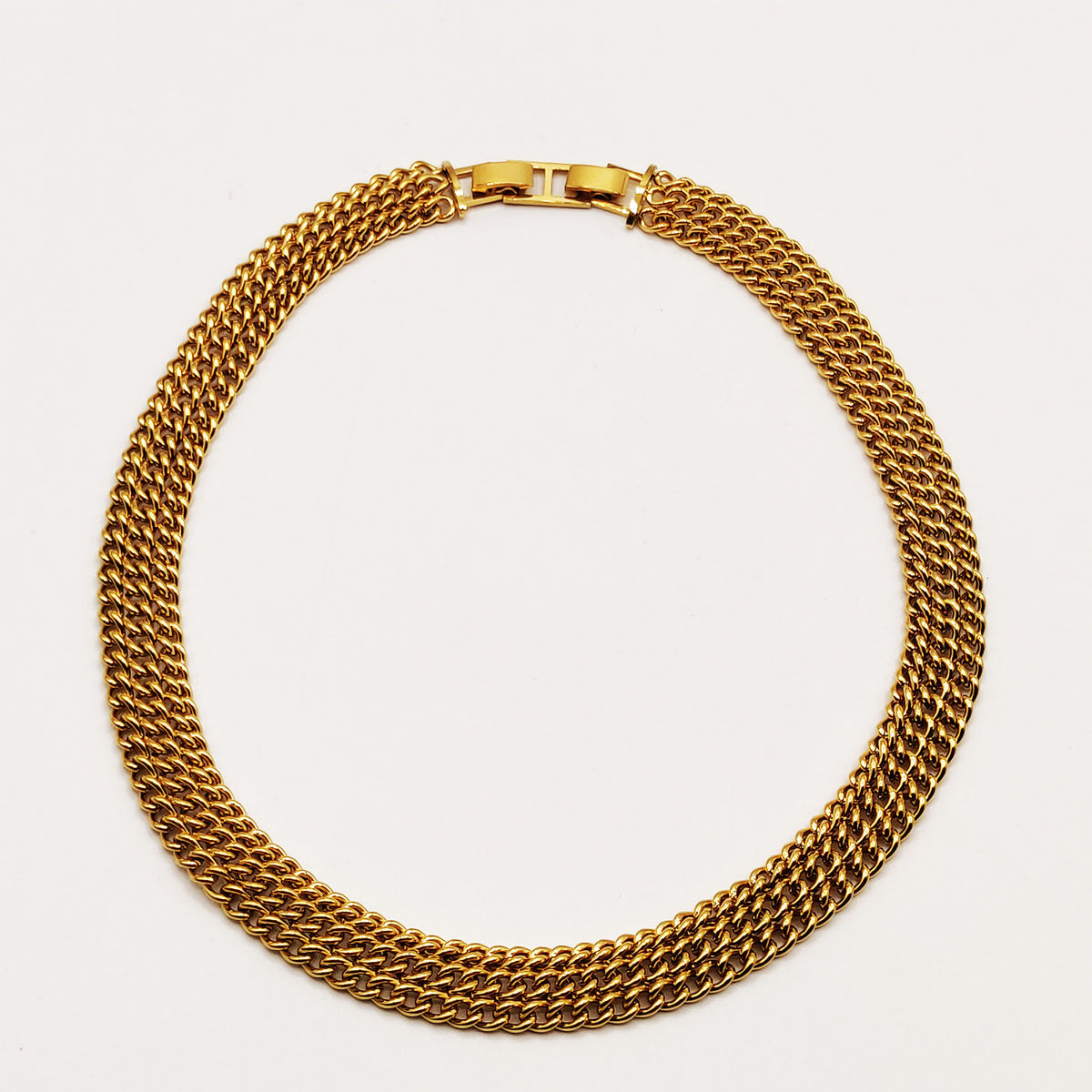 Collier Triple Tresse Fermeture Spéciale Luxe