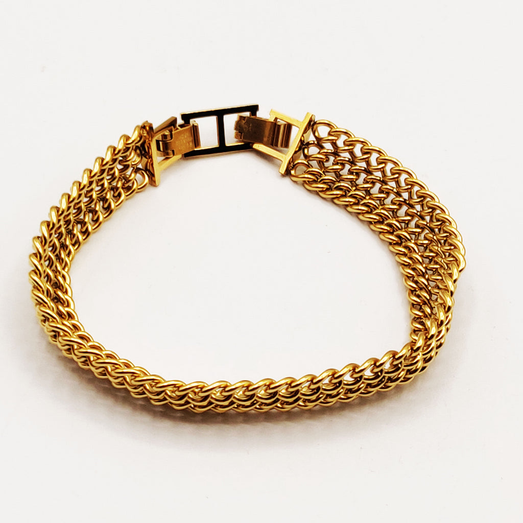 Bracelet Triple Tresse Fermeture Spéciale Luxe