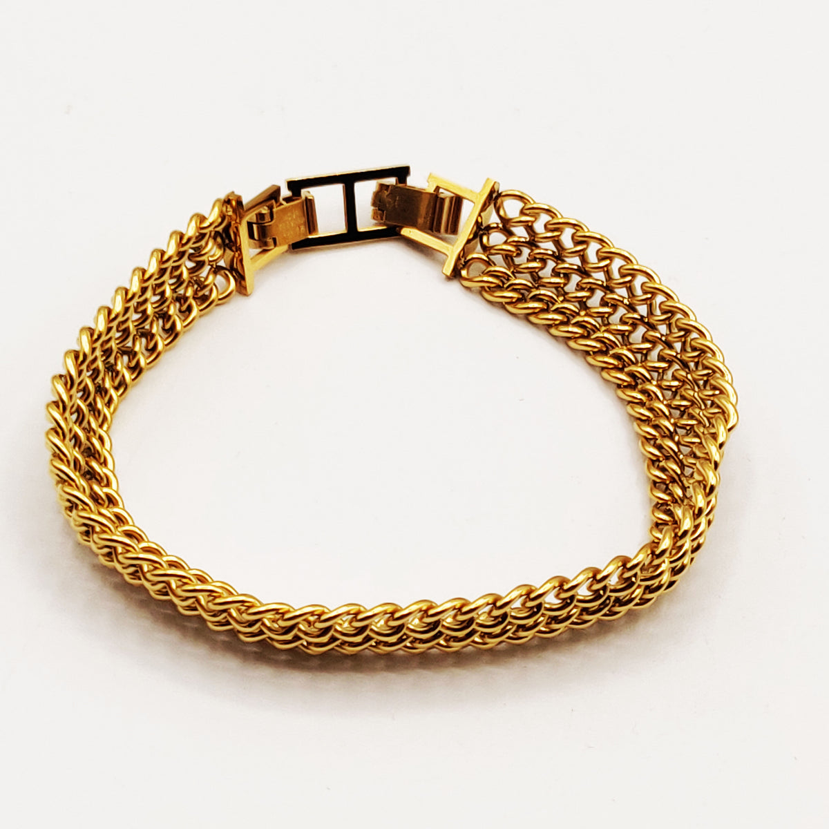 Bracelet Triple Tresse Fermeture Spéciale Luxe