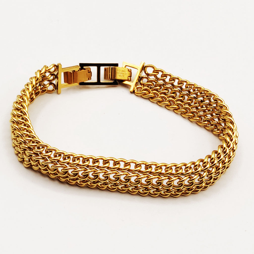 Bracelet Triple Tresse Fermeture Spéciale Luxe
