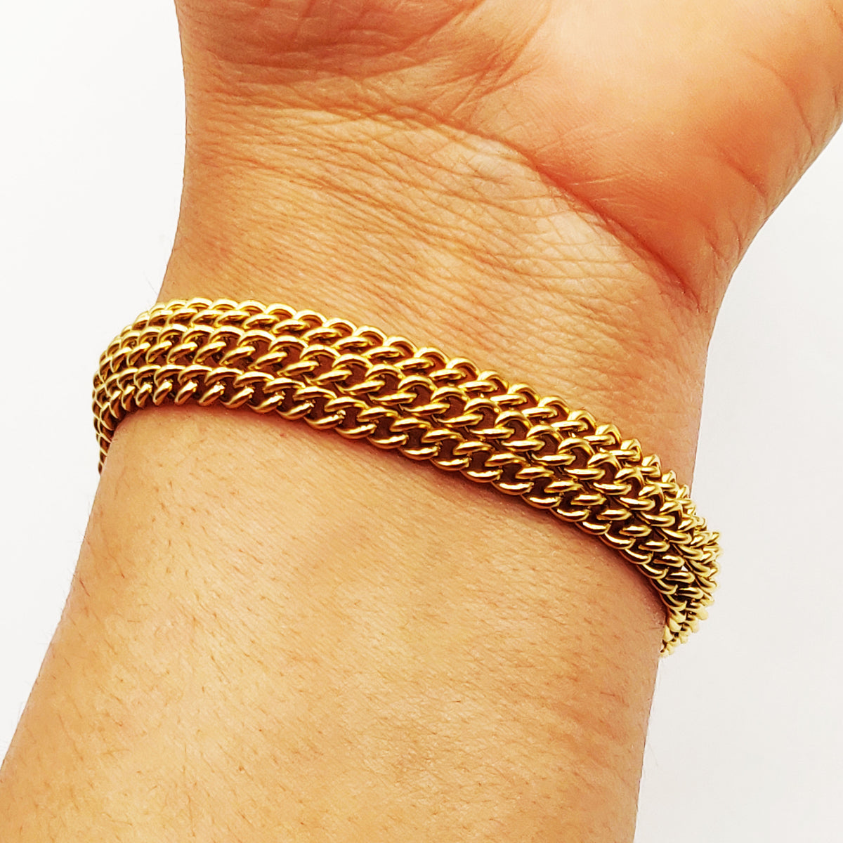 Bracelet Triple Tresse Fermeture Spéciale Luxe