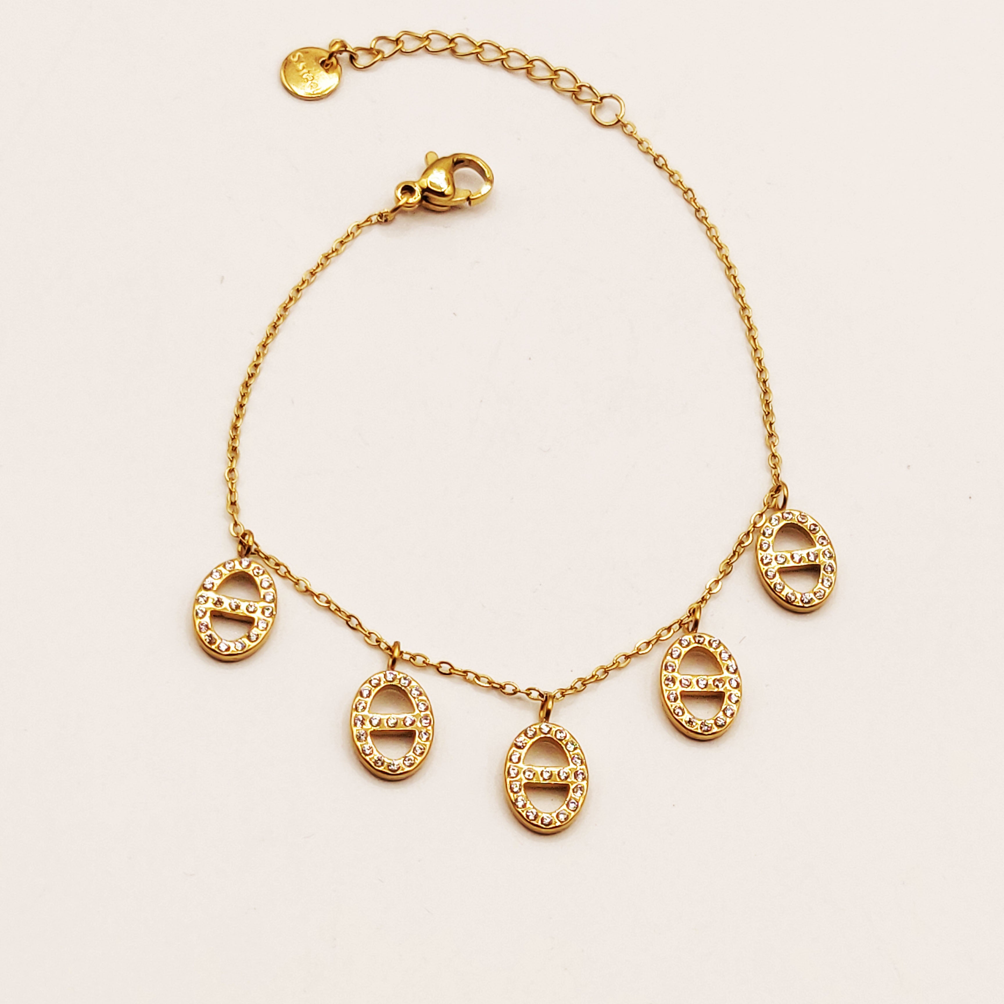 Bracelet Multi H Luxe Cristaux