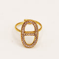 Bague Multi H Luxe Cristaux
