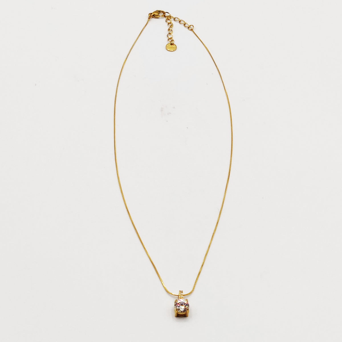 Collier Maille Fine Gros Cristal