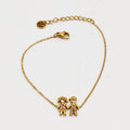 Bracelet Frère et Soeur Cristaux Luxe