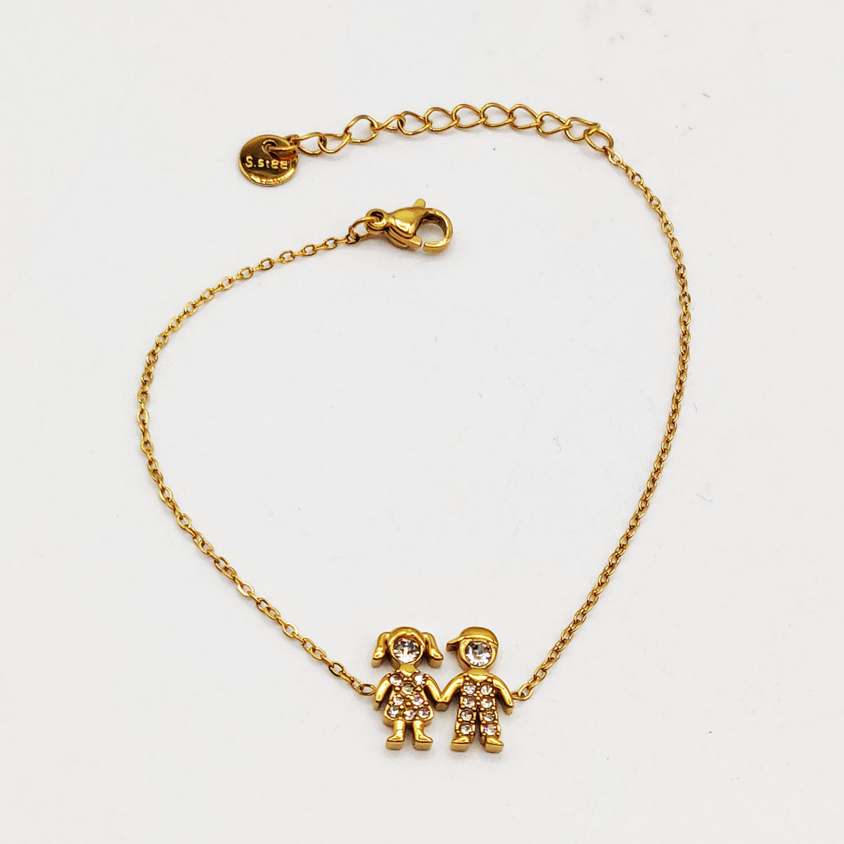 Bracelet Frère et Soeur Cristaux Luxe