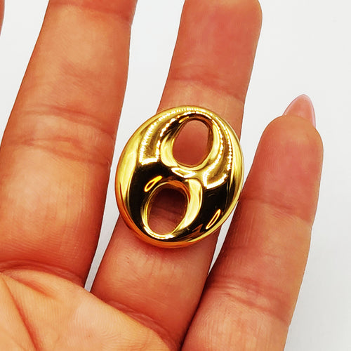 Bague Bibelot Graîne de Café Bombé Luxe