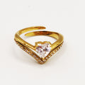 Bague Coeurs Cristaux Luxe