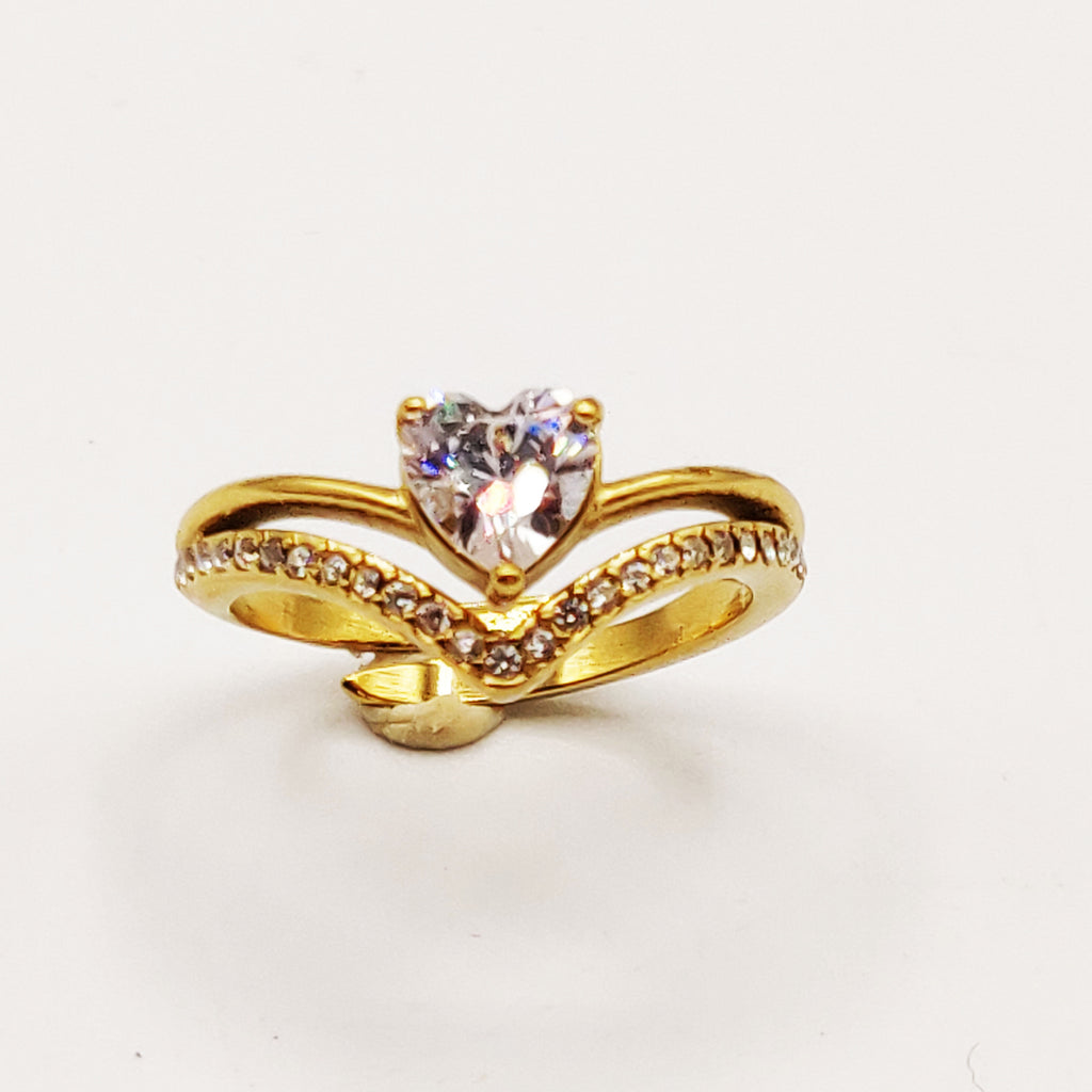 Bague Coeurs Cristaux Luxe