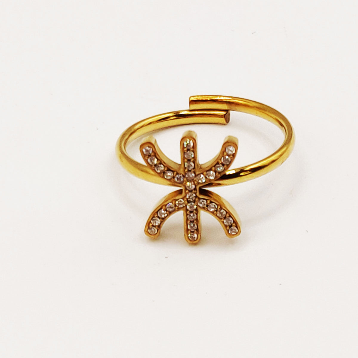 Bague Simple Amazigh Cristaux Luxe