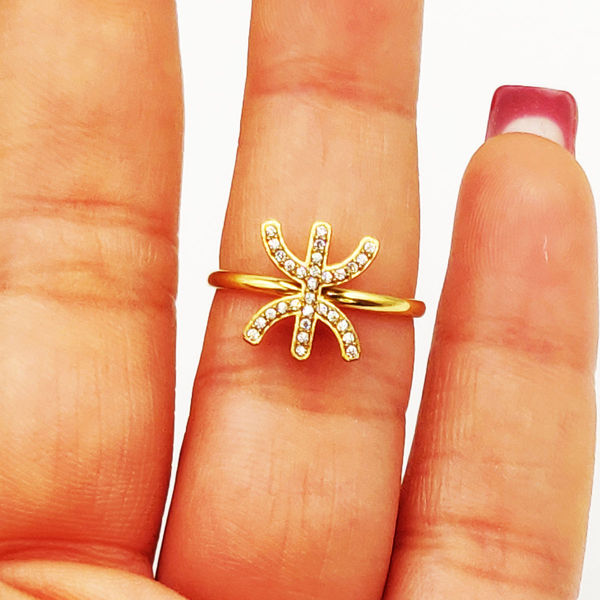 Bague Simple Amazigh Cristaux Luxe