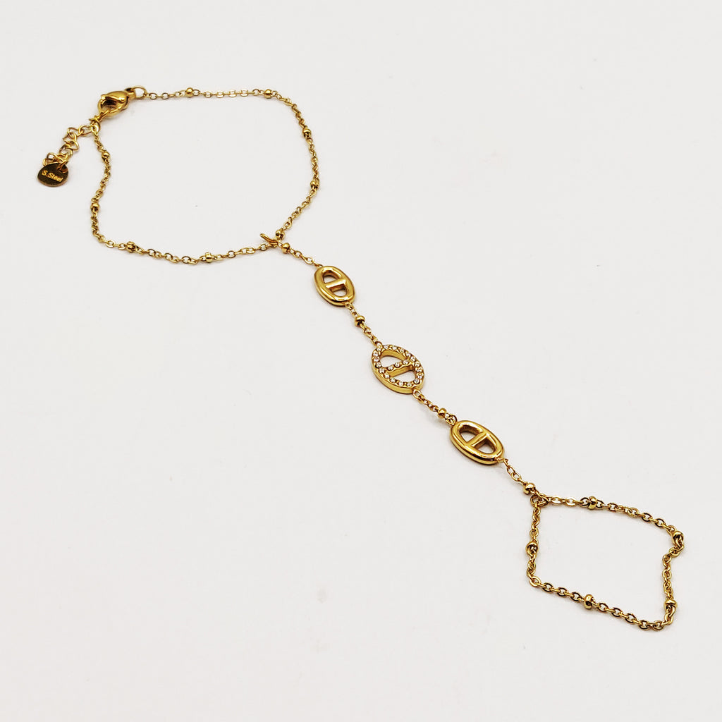 Bracelet / Chaîne de Main Multi H Luxe