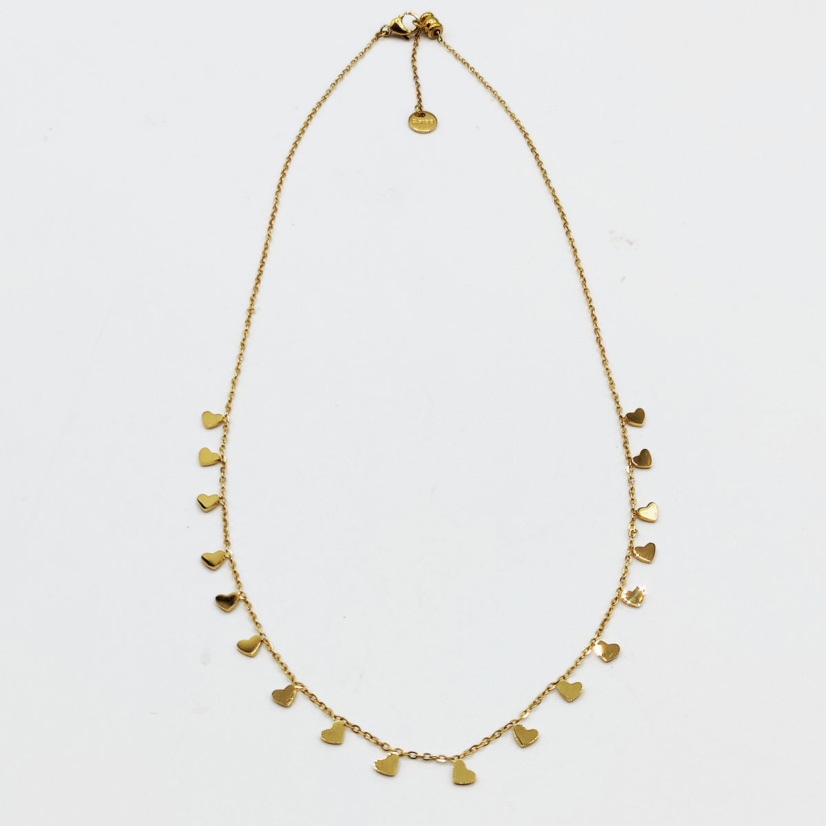 Collier Multi Coeurs Dorés Luxe