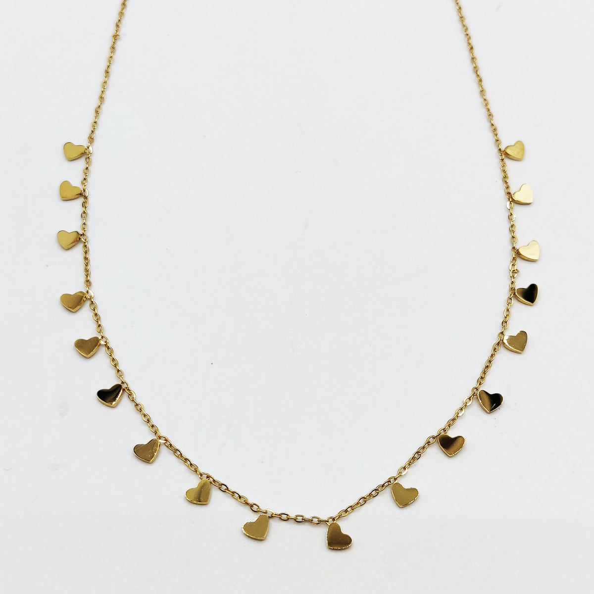 Collier Multi Coeurs Dorés Luxe
