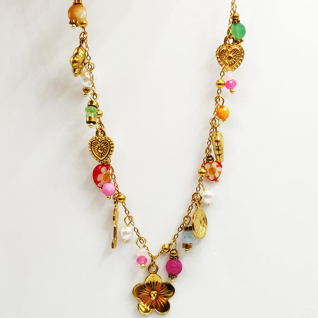 Collier Bibelots Chics Rosés Luxe