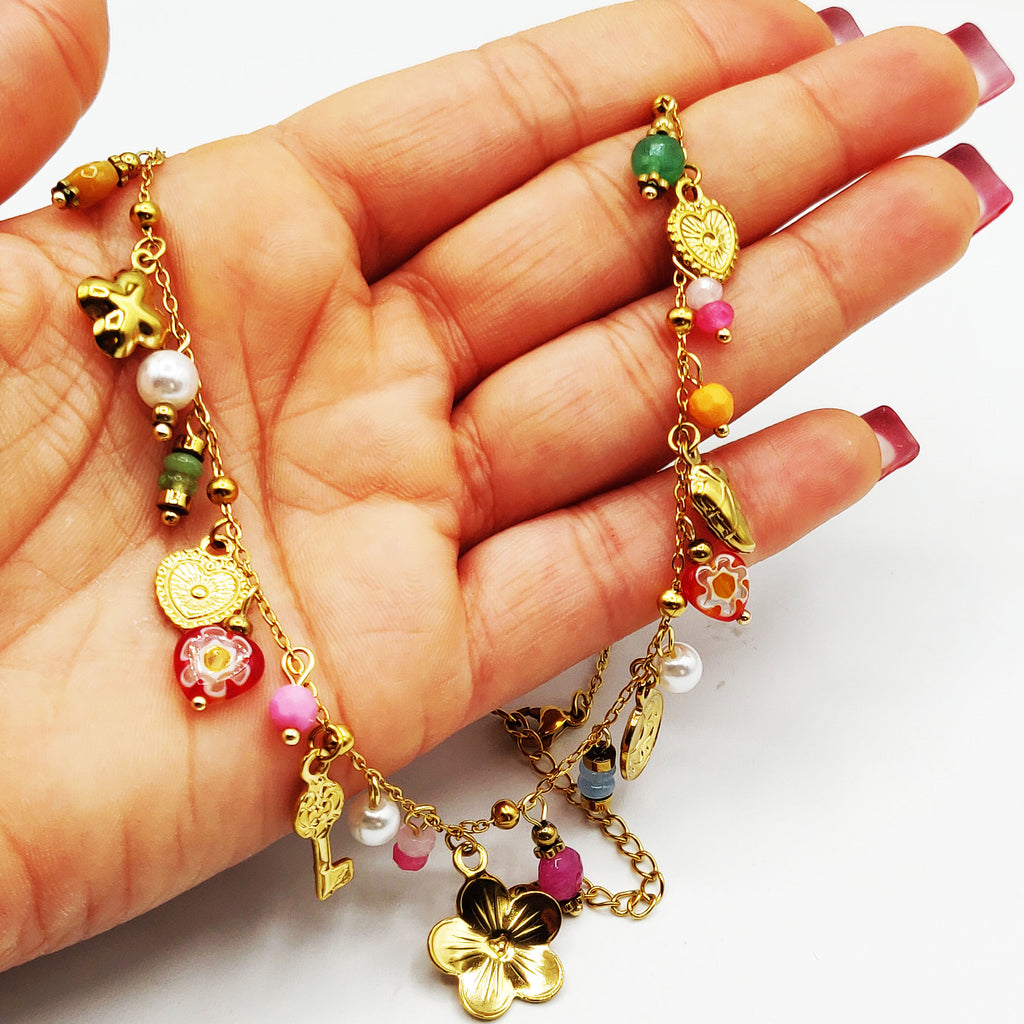 Collier Bibelots Chics Rosés Luxe