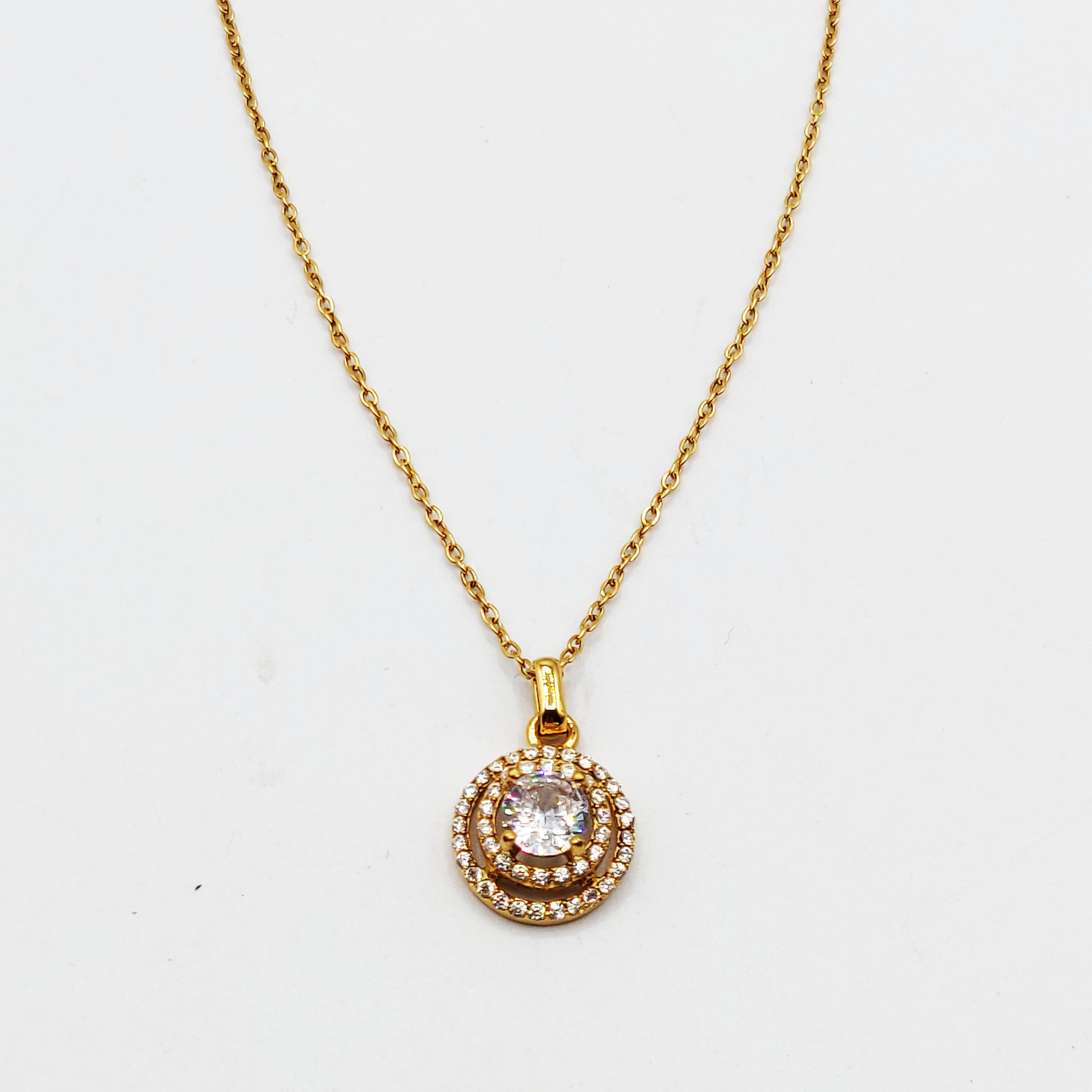 Collier Gros Cristal Rond Double Tour Cristaux Luxe