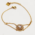 Bracelet Gros Cristal Rond Double Tour Cristaux Luxe