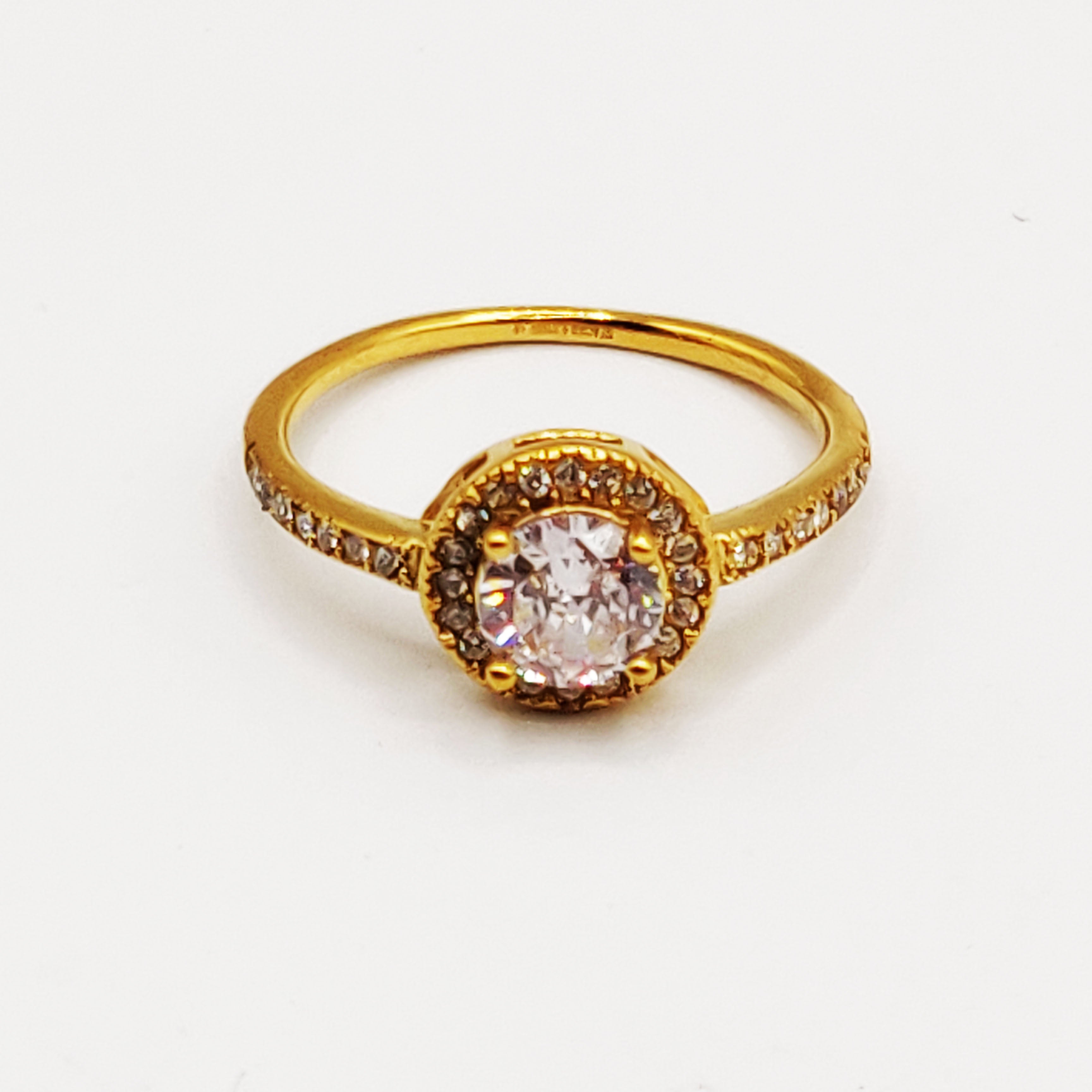 Bague Gros Cristal Rond Double Tour Cristaux Luxe
