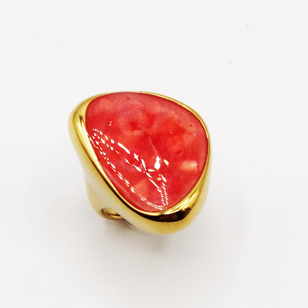 Bague Stylish Pierre Rose Luxe