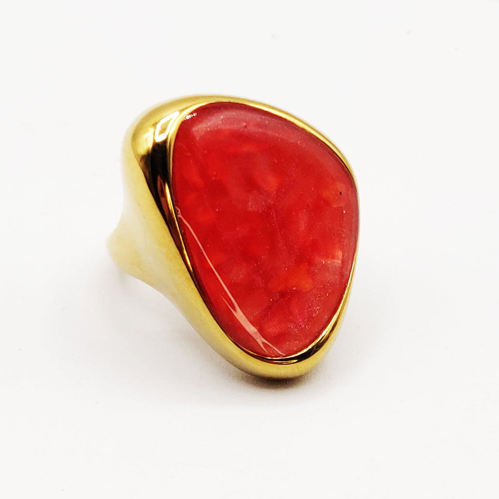 Bague Stylish Pierre Rose Luxe