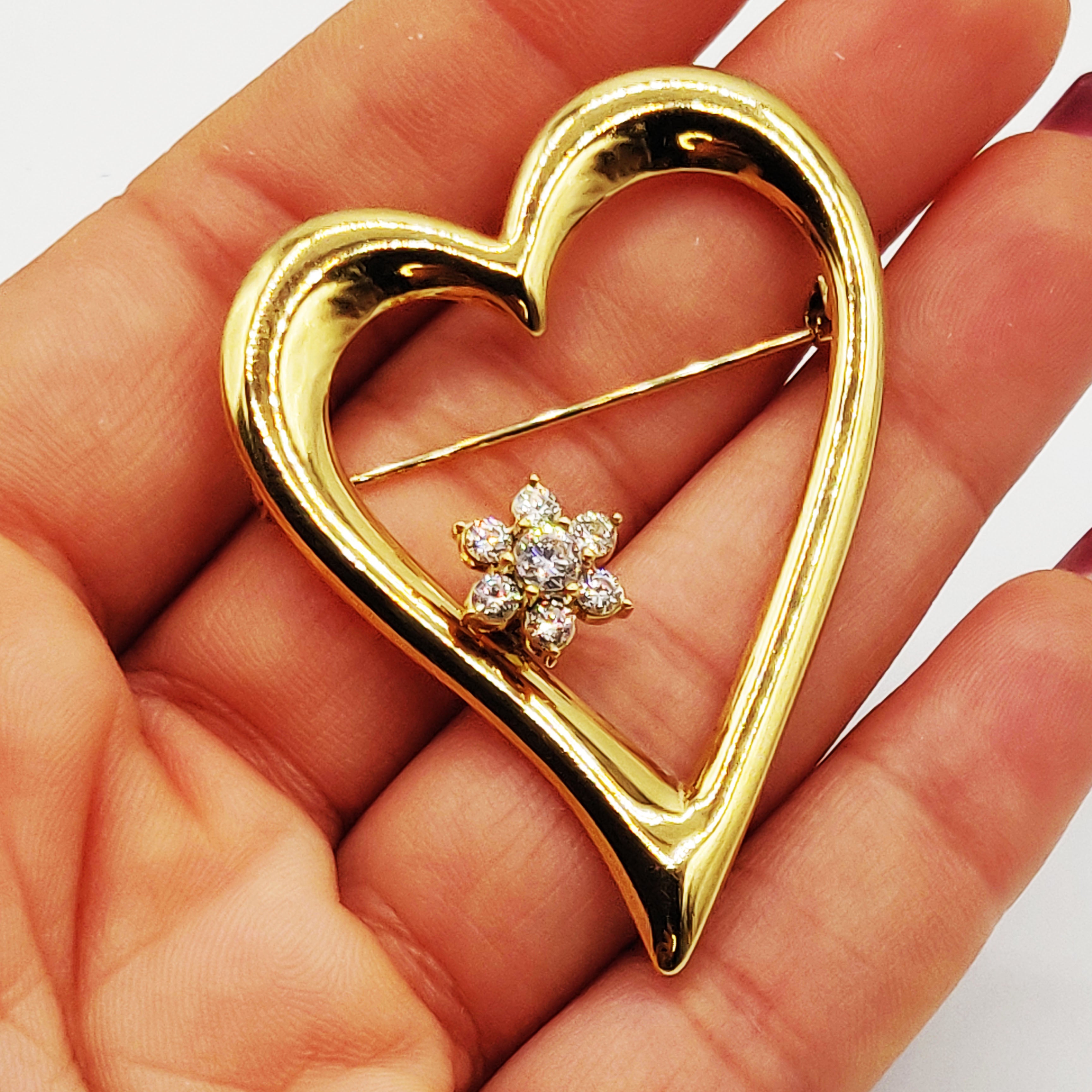 Broche Coeur Étoile Cristaux Tournant Anti-Stress