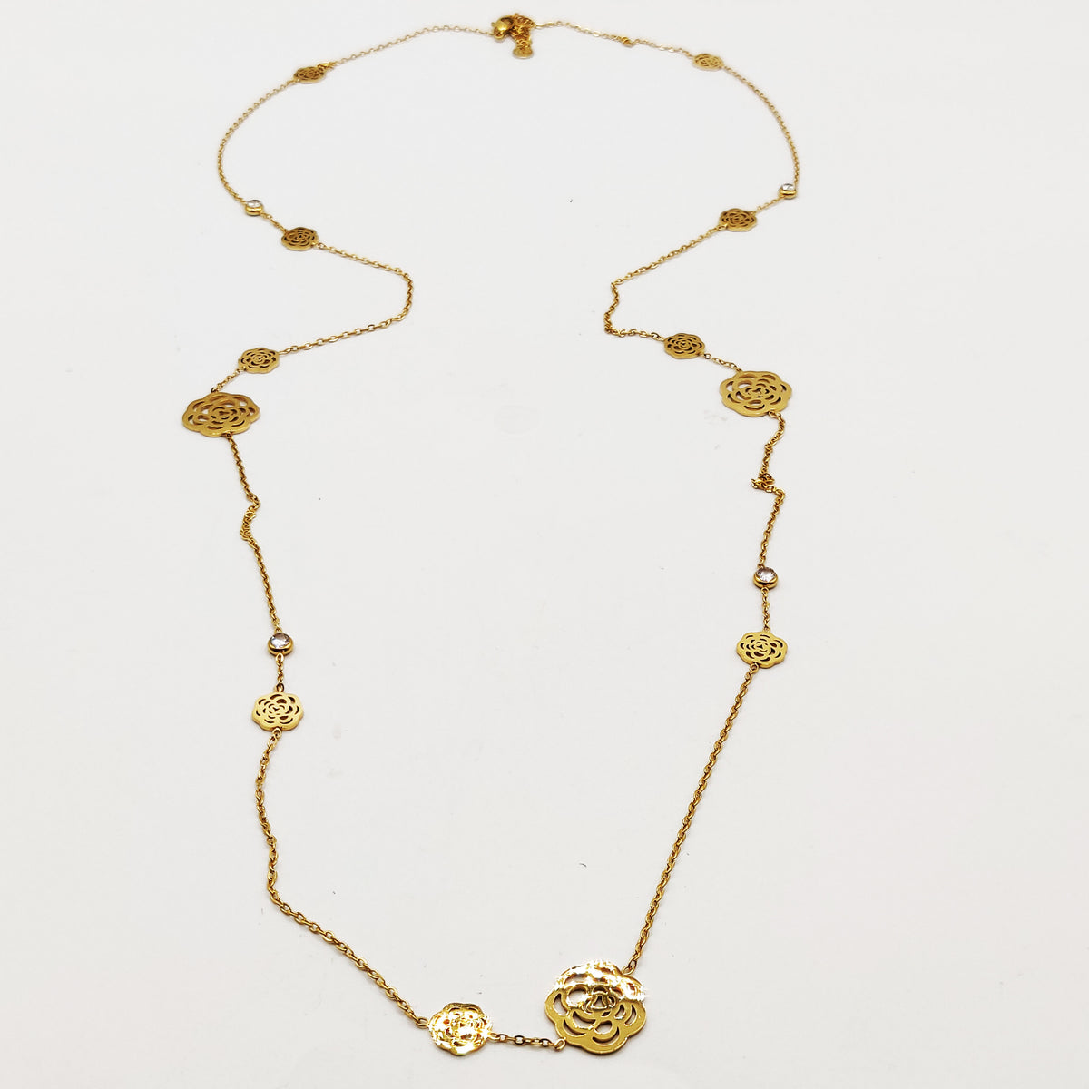 Collier / Sautoir Multi Fleurs Luxe
