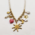 Collier Bibelots Perles d'imitation Blanches Soleil Luxe