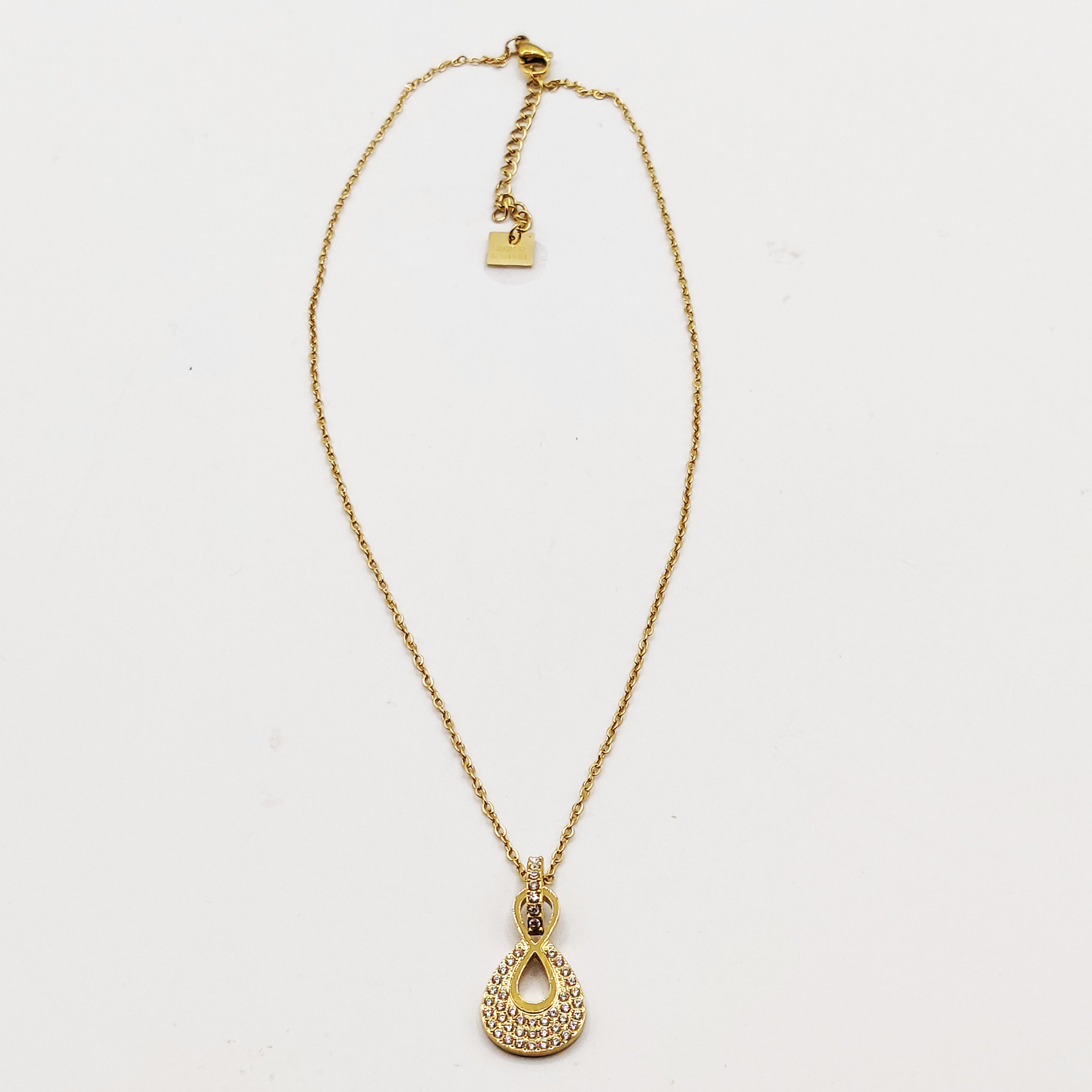 Collier Infinity Goutte Cristaux Luxe