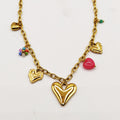Collier Bibelots Coeurs Bombés Luxe