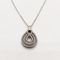 Collier Goutte Infinity Cristaux Luxe Argenté