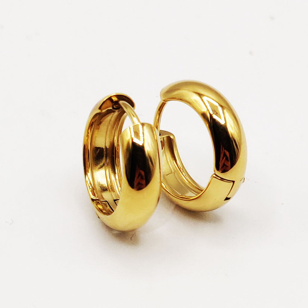 Boucles d'oreilles Créoles Bombées Simples