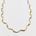 Collier Rigide Vagues et Cristaux Luxe