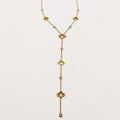 Collier Trèfles Creux et Cristaux Descendant Luxe