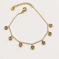 Bracelet Multi Cristaux Ronds Luxe