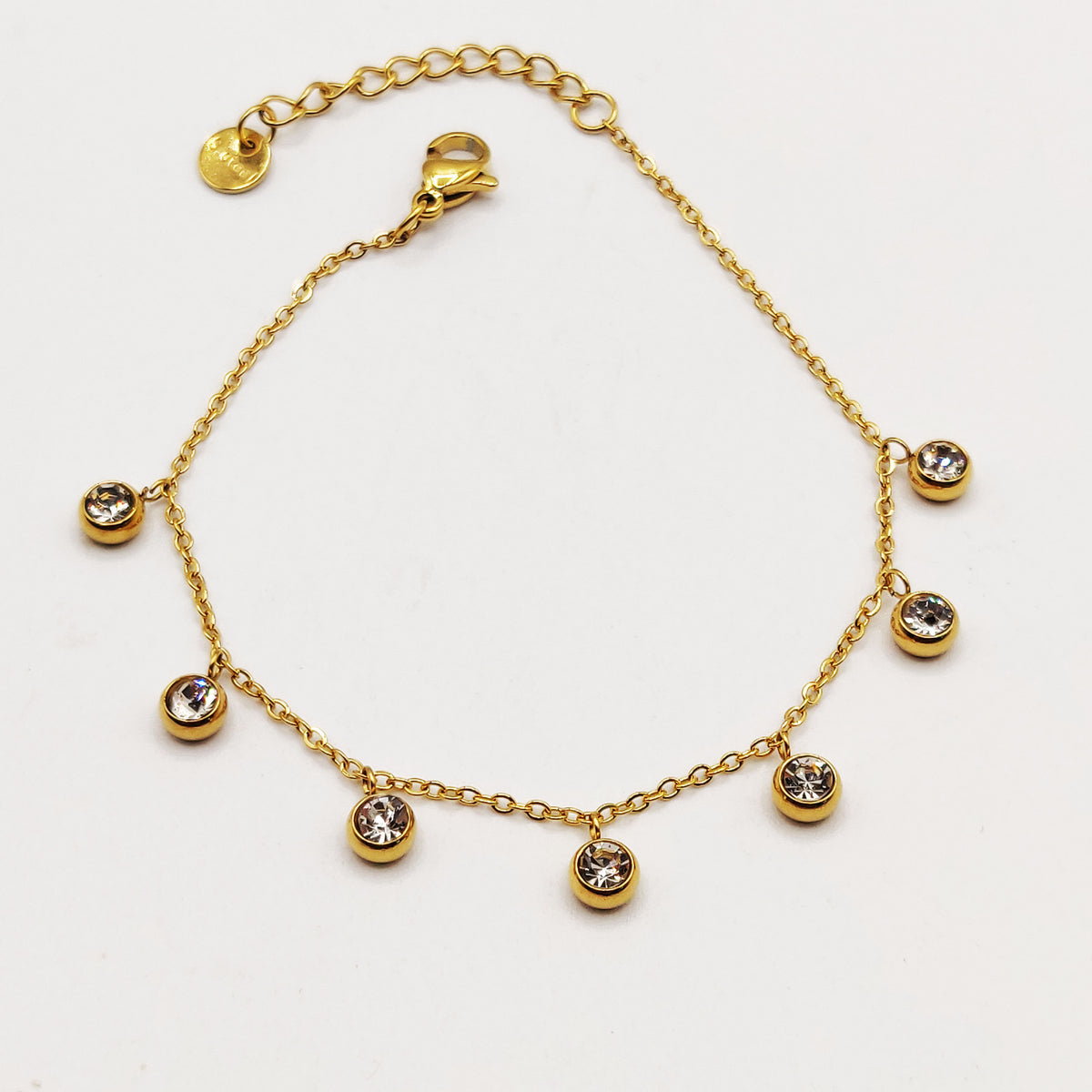 Bracelet Multi Cristaux Ronds Luxe