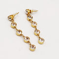 Boucles d'oreilles Multi Cristaux Ronds Luxe