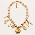 Collier Grosses Perles d'imitation Pendentifs De La Mer Luxe