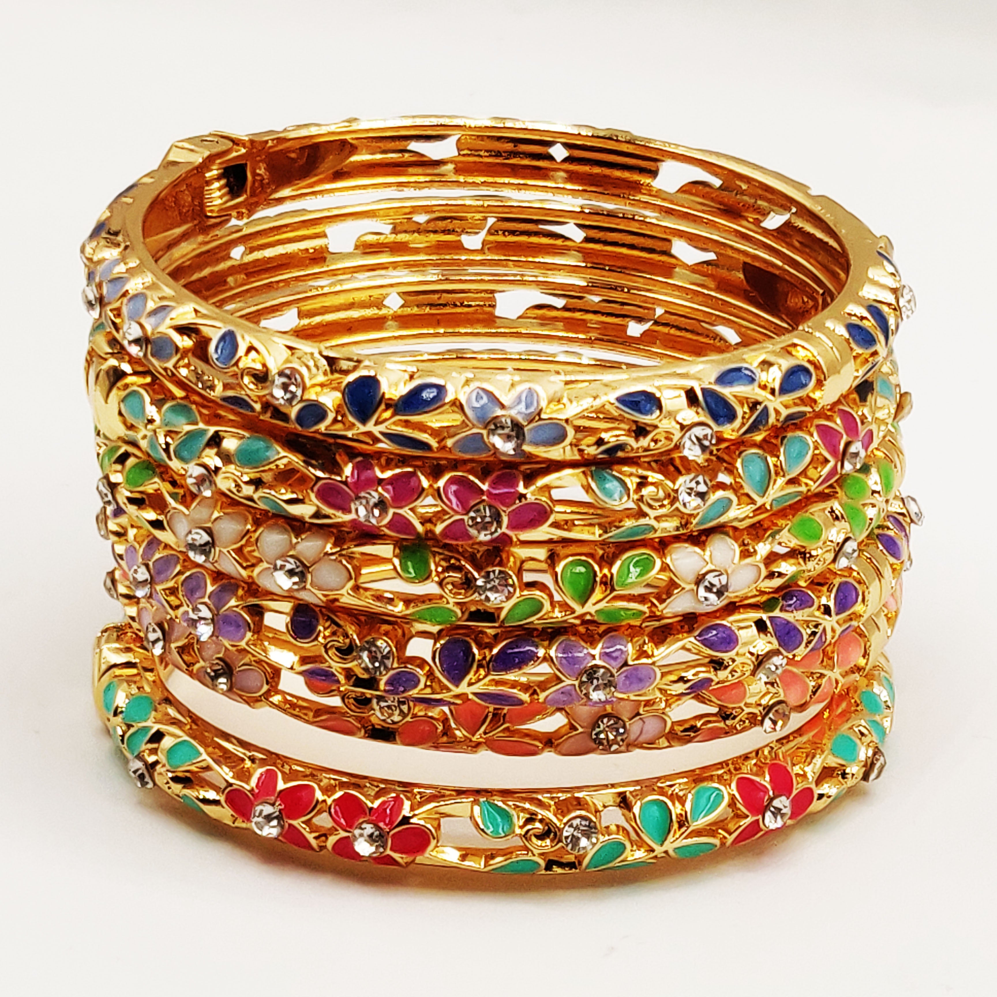 6 Bracelets Thaïlandais Multicolores